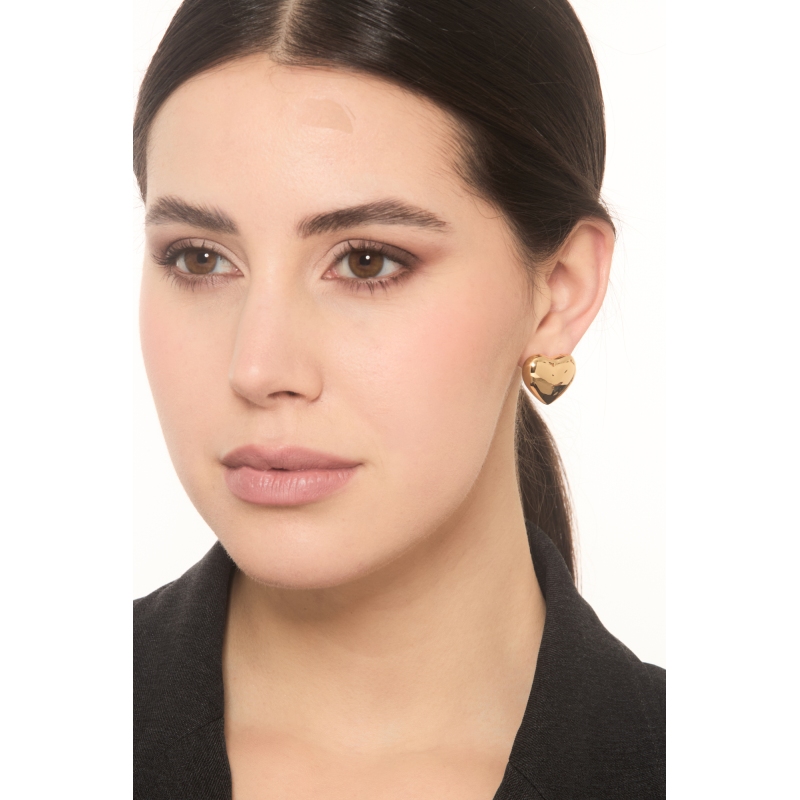 Boucles d’oreilles cœur 18k