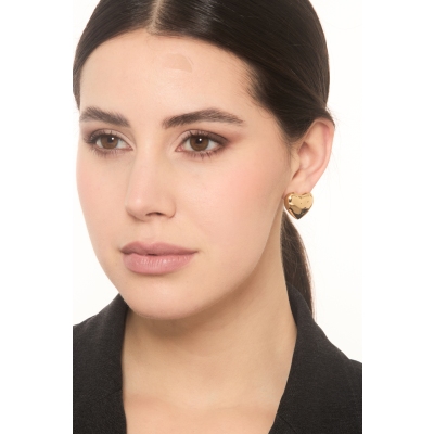 Boucles d’oreilles cœur 18k