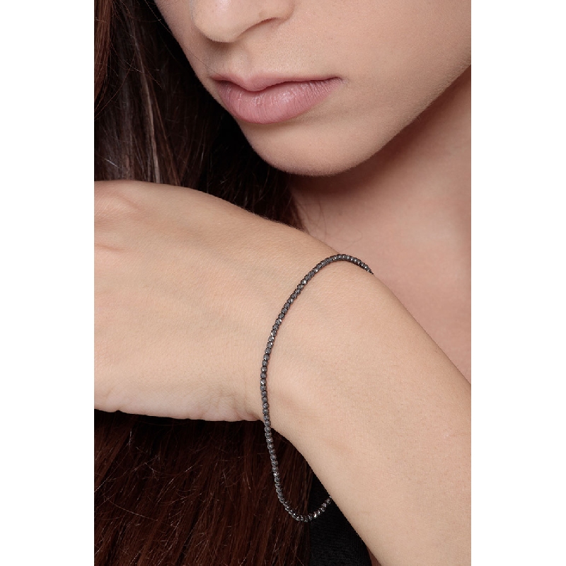 Bracelet pour femme de style fantaisie en or noir 18k