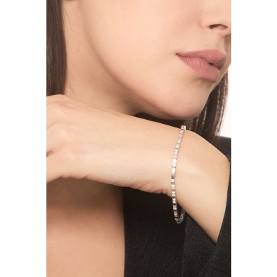 Bracelet tennis en or blanc et diamants pour femmes