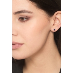 Boucles d'oreilles avec saphirs bleus 2