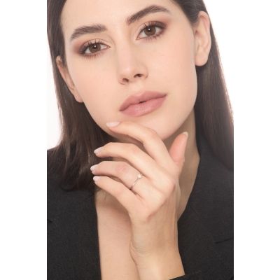 Bague de fiançailles Femme diamant 0,15 ct 