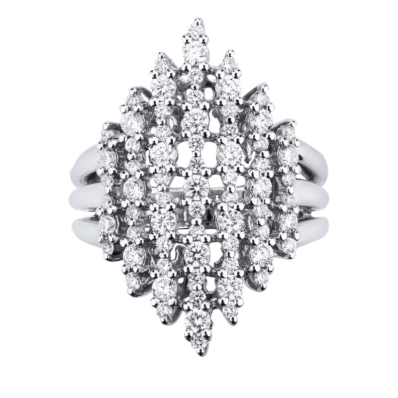 Bague design femme or blanc diamant Bague design femme or blanc diamant