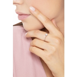 Solitaire or blanc 18k diamant 0.40 ct  2