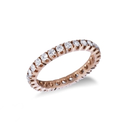 Bague d'éternité en diamants or 750