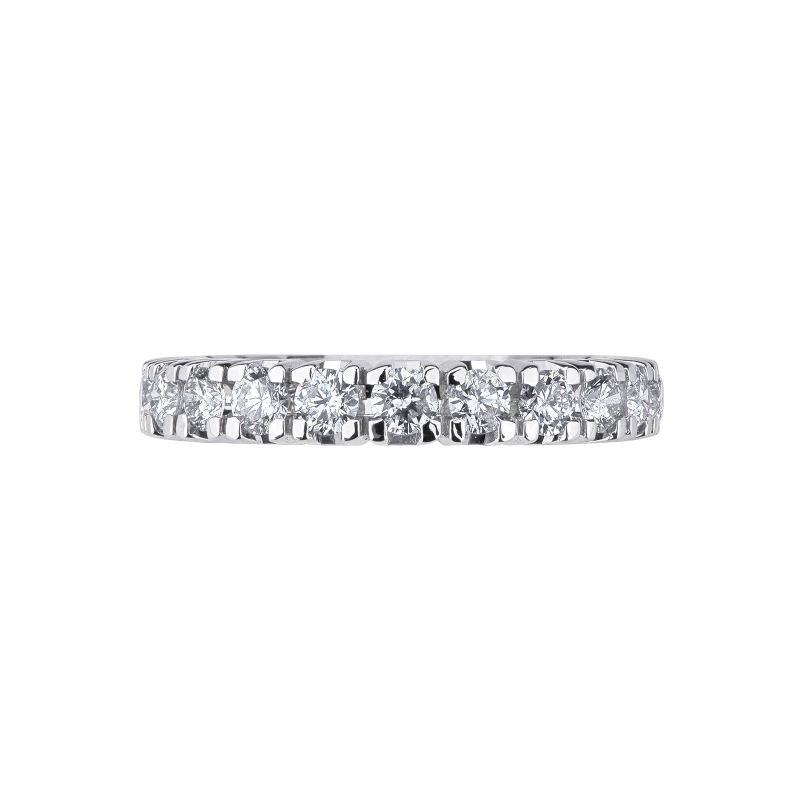 Alliance d'éternité diamants or blanc 18k  Alliance d'éternité diamants or blanc 18k