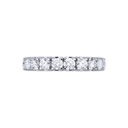 Bague Eternity en or blanc 18 carats avec diamants 2