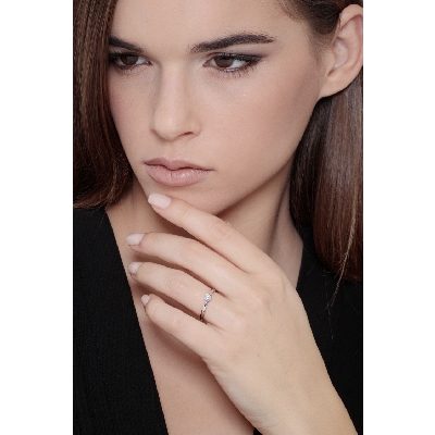 Bague de fiançailles diamant solitaire  0.20 ct
