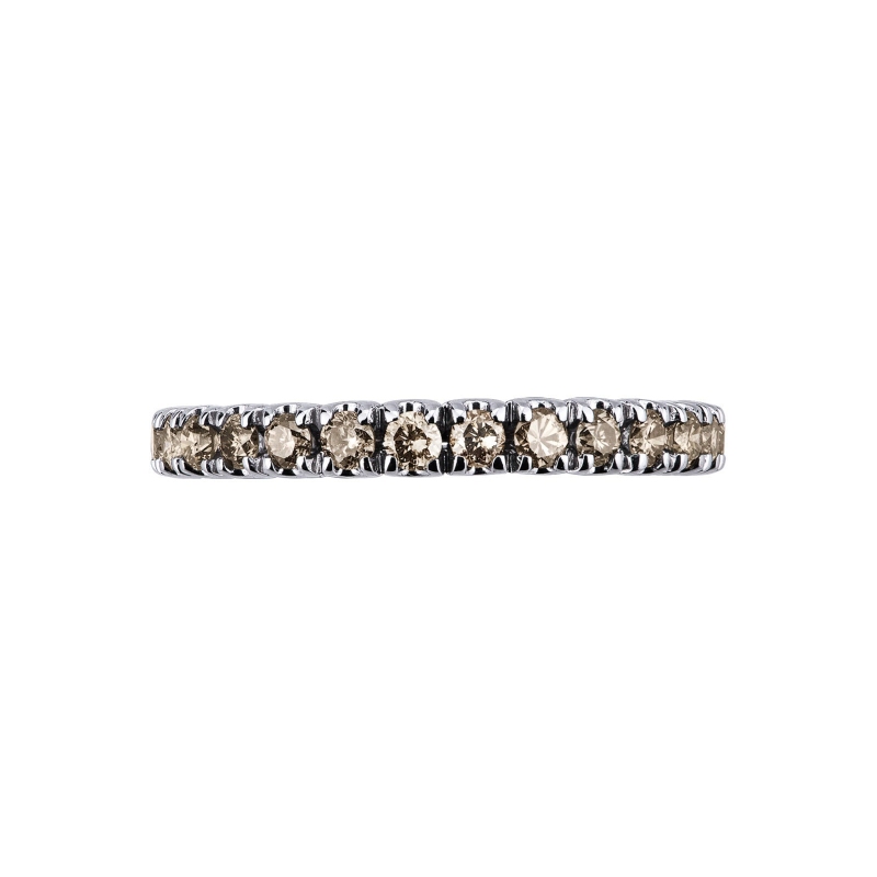 Bague eternity en or avec diamants brown Bague eternity en or avec diamants brown