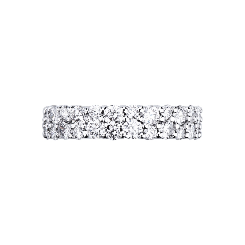Bague diamants eternity en or blanc 18k  Bague diamants eternity en or blanc 18k