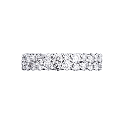 Bague diamants eternity en or blanc 18k 