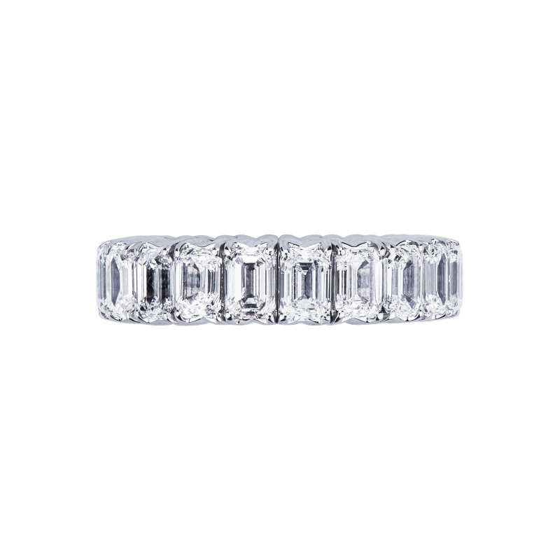 Bague en Diamants et en Or Blanc eternity Souple Bague en Diamants et en Or Blanc eternity Souple