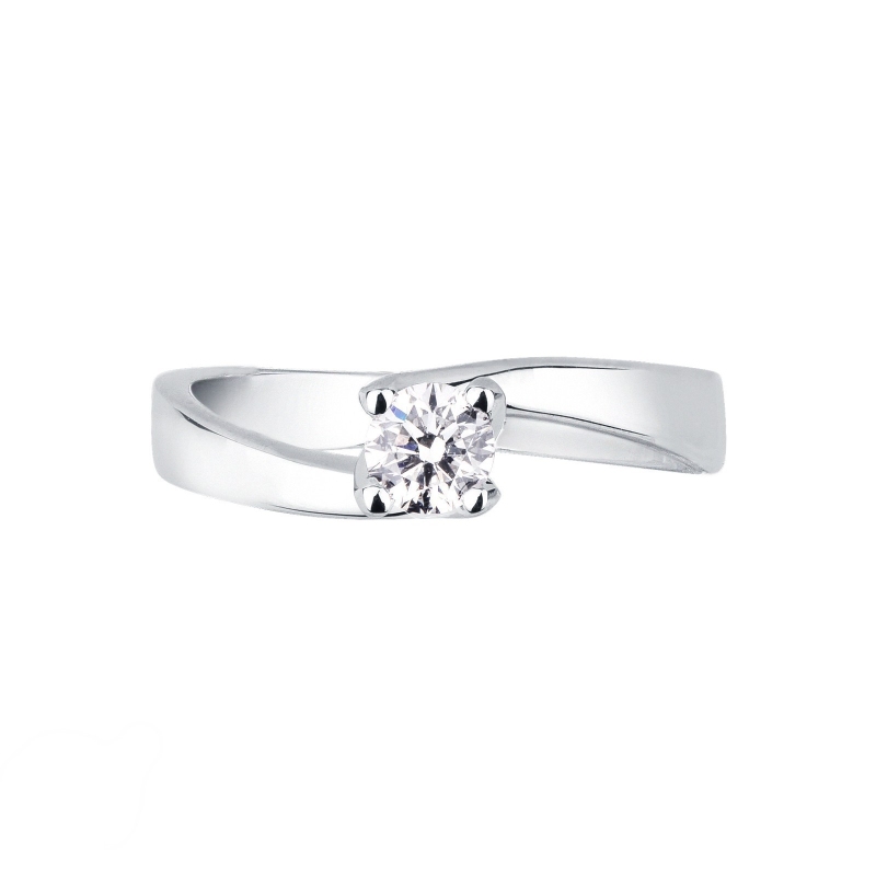 Solitaire diamant 0.30 ct en or blanc 18k Solitaire diamant 0.30 ct en or blanc 18k