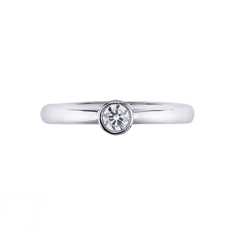 Solitaire or blanc 750 diamant 0.15 ct Solitaire or blanc 750 diamant 0.15 ct