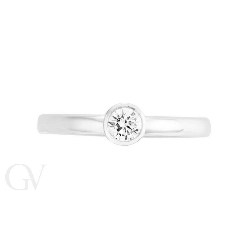 Bague de fiançailles diamant solitaire  0.20 ct Bague de fiançailles diamant solitaire  0.20 ct