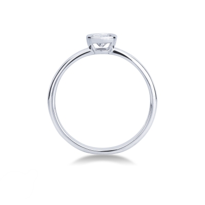 Bague solitaire avec un diamant 0.25 ct 