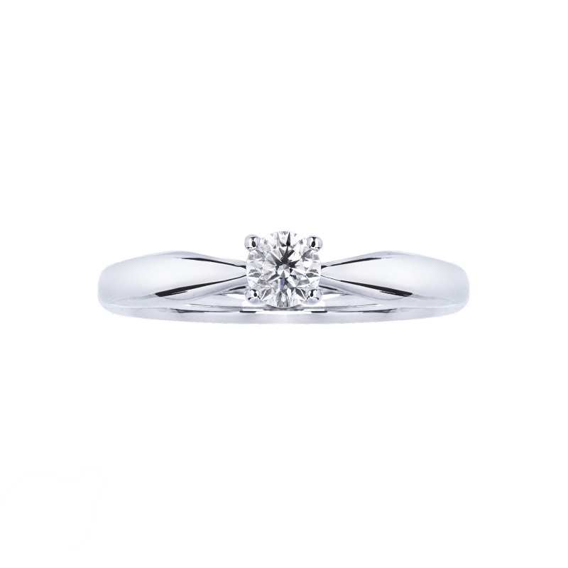 Bague or blanc solitaire diamant 0.25 ct Bague or blanc solitaire diamant 0.25 ct