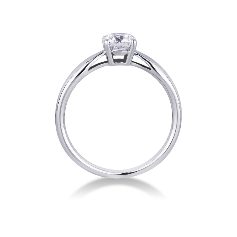 Solitaire bague en or blanc 18k avec diamant 0.70 ct Solitaire bague en or blanc 18k avec diamant 0.70 ct