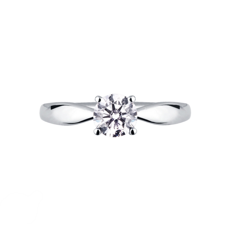 Solitaire bague en or blanc 18k avec diamant 0.70 ct Solitaire bague en or blanc 18k avec diamant 0.70 ct