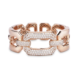 Bracelet gourmette diamant pour femme en or 18 carats