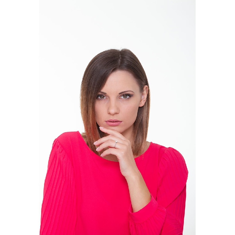 Solitaire en or blanc 18k avec diamant 0.30 ct Solitaire en or blanc 18k avec diamant 0.30 ct