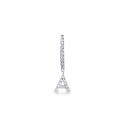 Pendentif personnalisé lettre  A en diamants