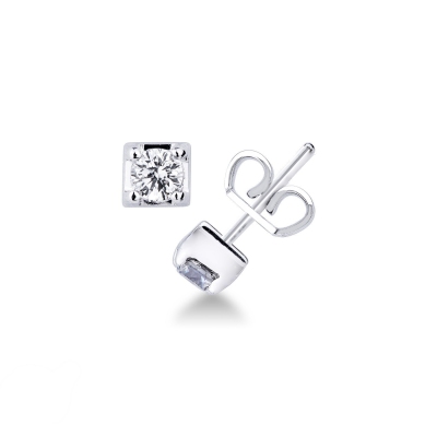 Boucles d'oreilles diamants 0.50 ct en or 18ct