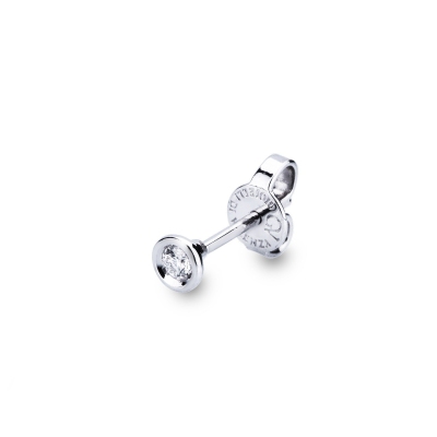 Mono boucle d'oreille avec diamant et or 18K