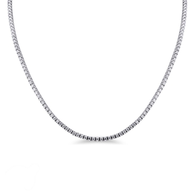 Collier tennis en or blanc 18 carats avec diamants