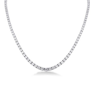 COLLIER TENNIS DIAMANT FEMME OR BLANC 750