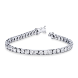 Bracelet tennis pour homme et femme en or blanc  avec diamants