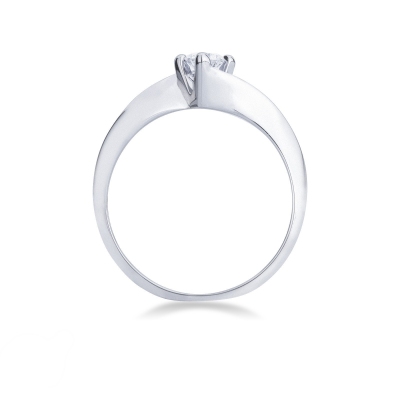 Solitaire de fiançailles avec diamant brillant de 0.25 ct