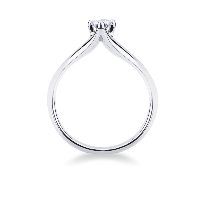 Bague de mariage or blanc 18k avec diamant 0.25 ct Bague de mariage or blanc 18k avec diamant 0.25 ct