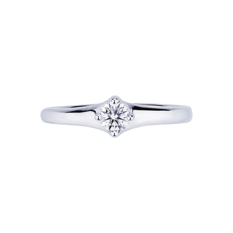 Bague de mariage or blanc 18k avec diamant 0.25 ct Bague de mariage or blanc 18k avec diamant 0.25 ct