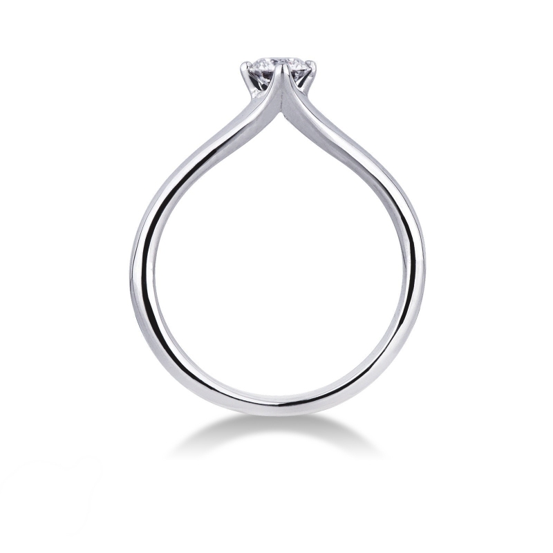 Bague solitaire diamant 0.30 ct et or blanc 18k Bague solitaire diamant 0.30 ct et or blanc 18k