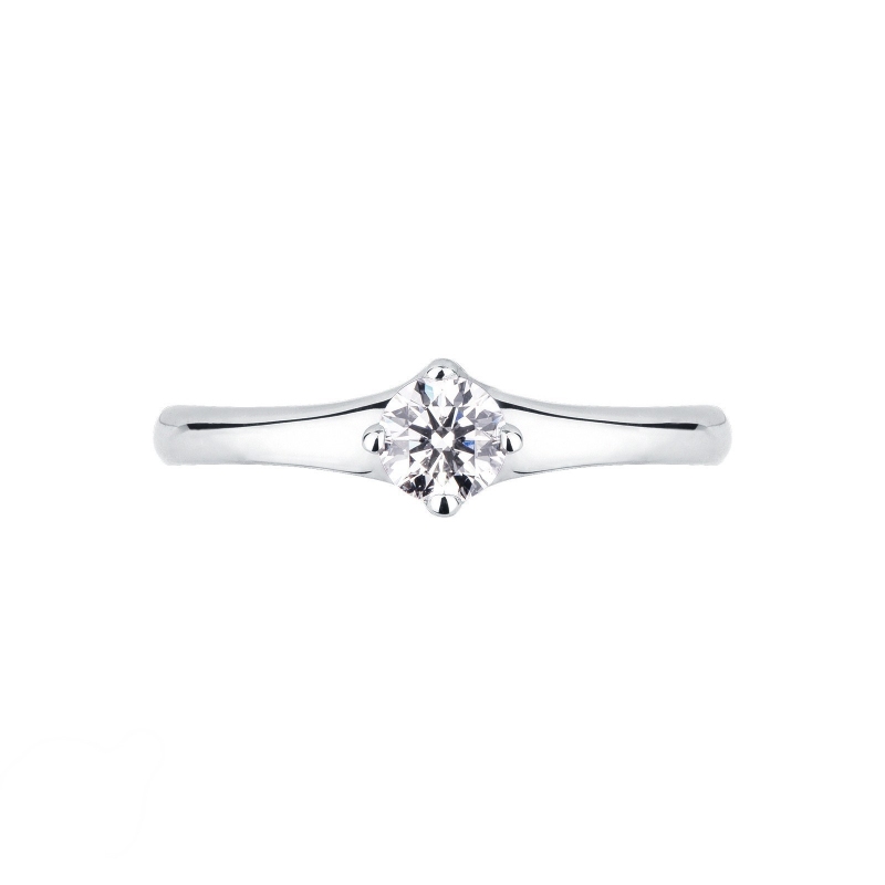 Bague solitaire diamant 0.30 ct et or blanc 18k Bague solitaire diamant 0.30 ct et or blanc 18k