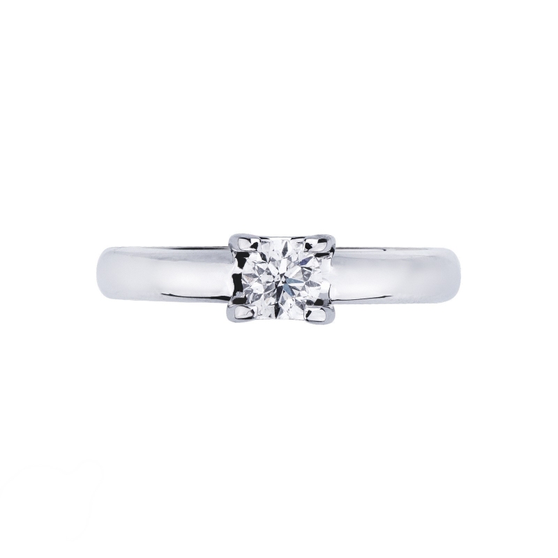 Solitaire or blanc et diamant 0.40 ct Solitaire or blanc et diamant 0.40 ct