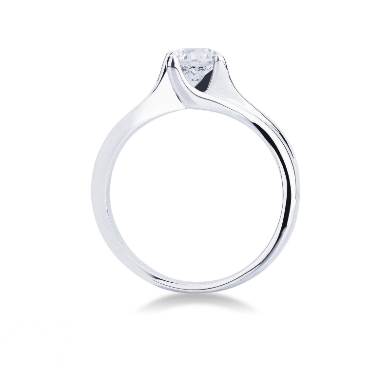 Solitaire or blanc 18k avec diamant 0.70 ct Solitaire or blanc 18k avec diamant 0.70 ct