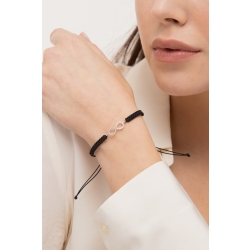 Bracelet infini en or blanc 18k diamants 2