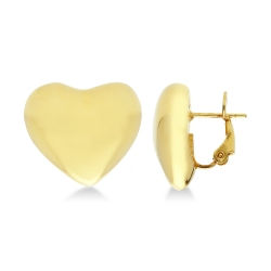 Boucles d’oreilles cœur 18k