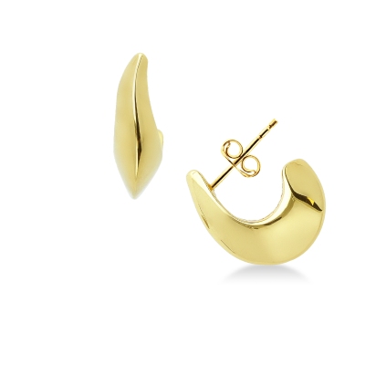 Boucles d'oreilles goutte en or jaune 18K