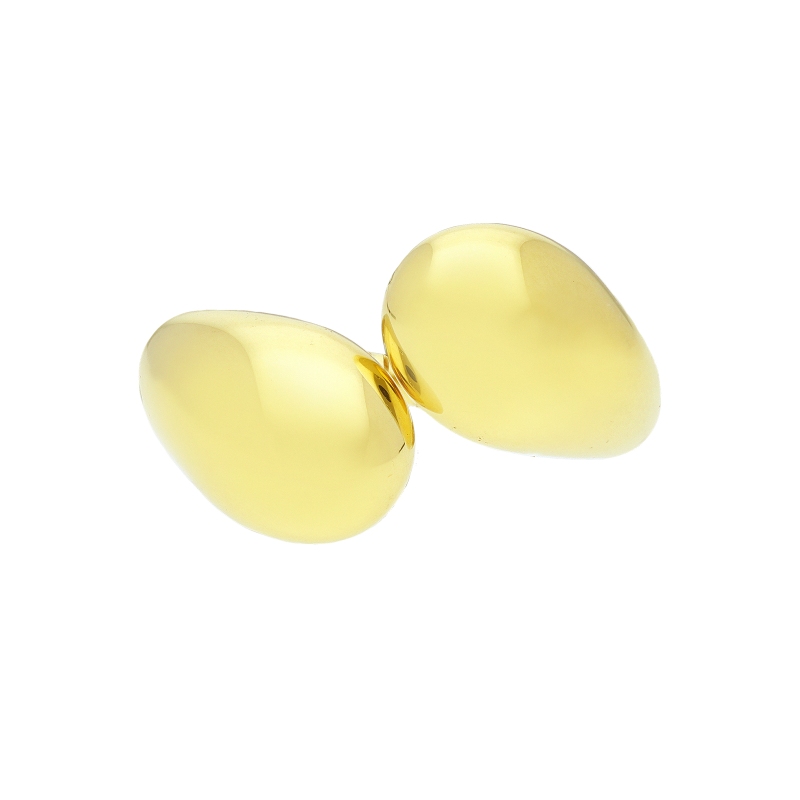 Anneau contrarié chunky en or jaune 18k