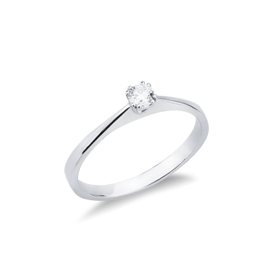 Bague de fiançailles Femme diamant 0,15 ct 