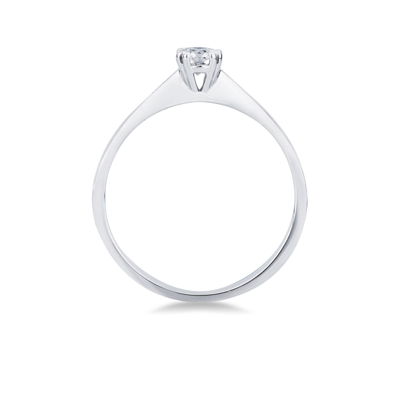 Bague solitaire femme en or blanc 18k diamant 0,25 ct Bague solitaire femme en or blanc 18k diamant 0,25 ct