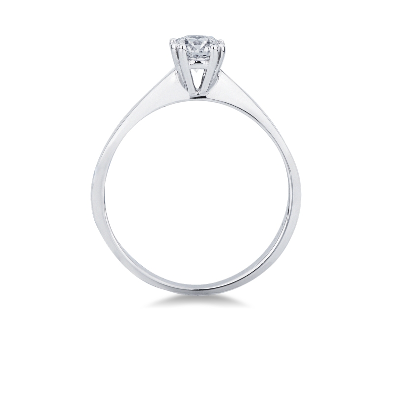 Bague diamant 0,50 ct  solitaire en or blanc 18k  Bague diamant 0,50 ct  solitaire en or blanc 18k