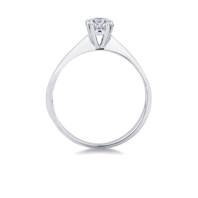 Bague diamant 0,50 ct  solitaire en or blanc 18k 