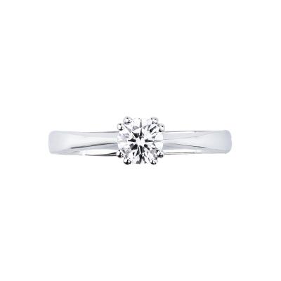 Bague diamant 0,50 ct  solitaire en or blanc 18k 
