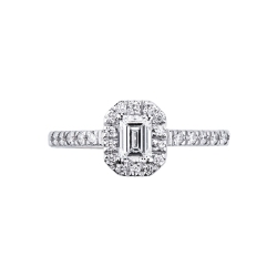 Bague diamant central solitaire 0,50 carat GIA 2