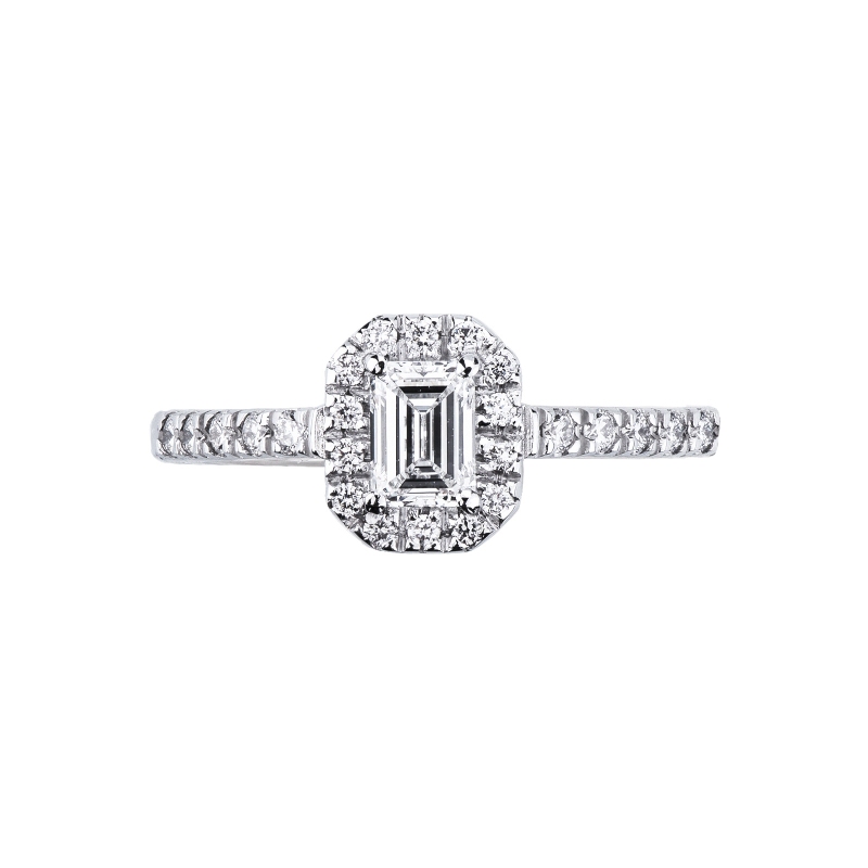 Bague diamant central solitaire 0,50 carat GIA Bague diamant central solitaire 0,50 carat GIA