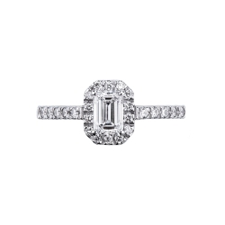 Bague solitaire diamant central 0,7 carat GIA 2